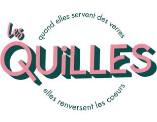 Logo Les Quilles - vert et rose PNG