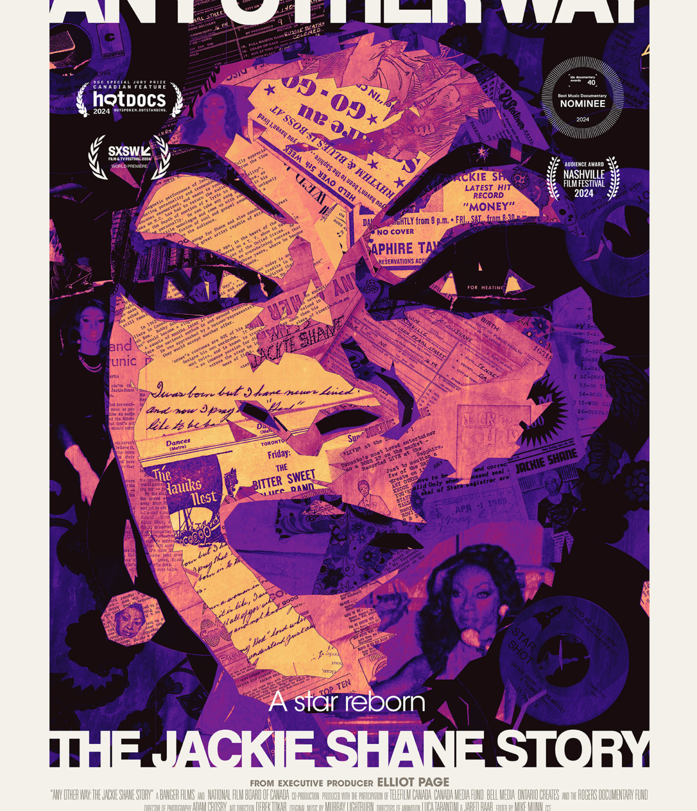 VIVRE ET LAISSER VIVRE : LA VOIX DE JACKIE SHANE 
Lundi 10 Novembre - 19h30 - Théâtre Molière