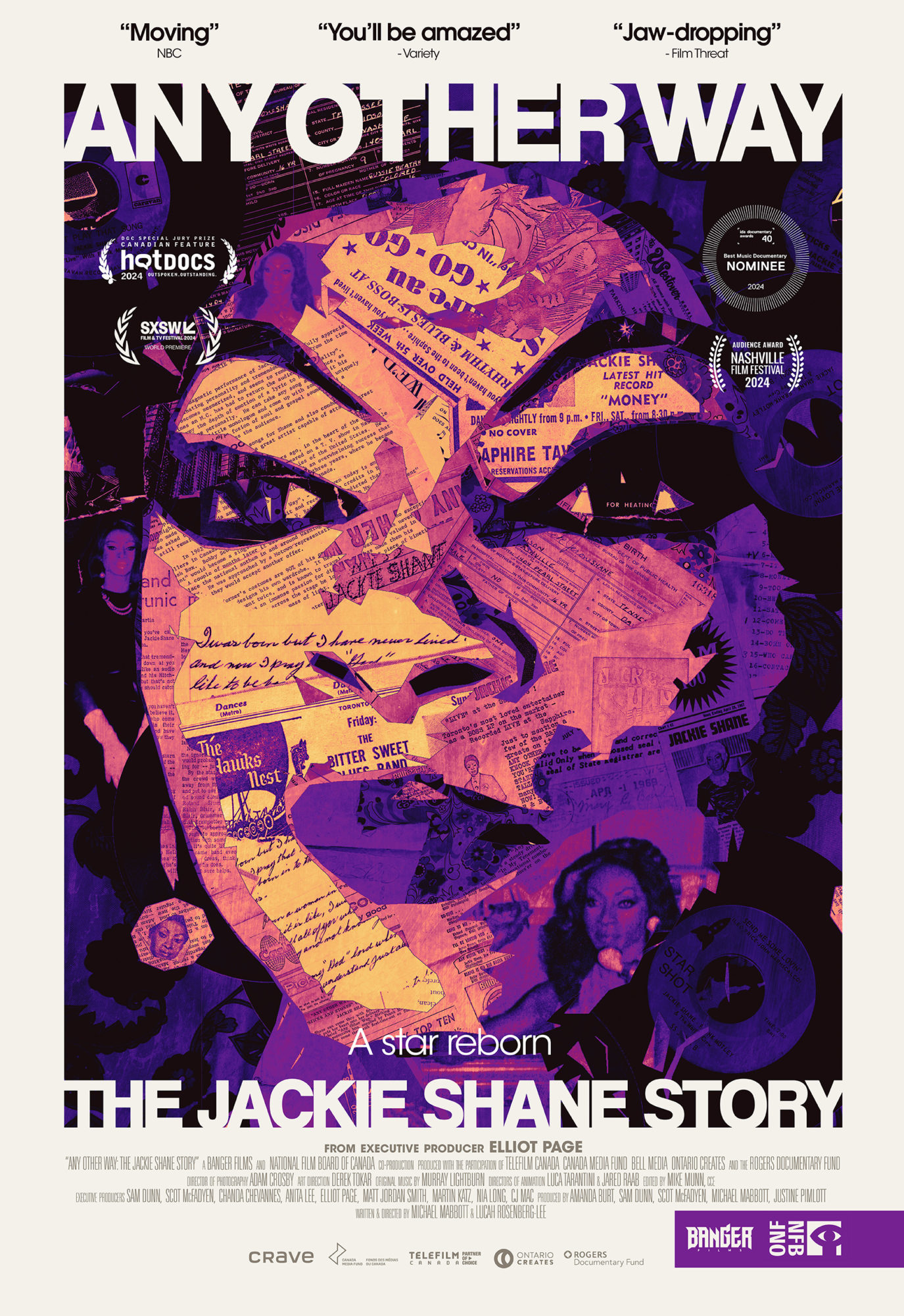 VIVRE ET LAISSER VIVRE : LA VOIX DE JACKIE SHANE 
Lundi 10 Novembre - 19h30 - Théâtre Molière