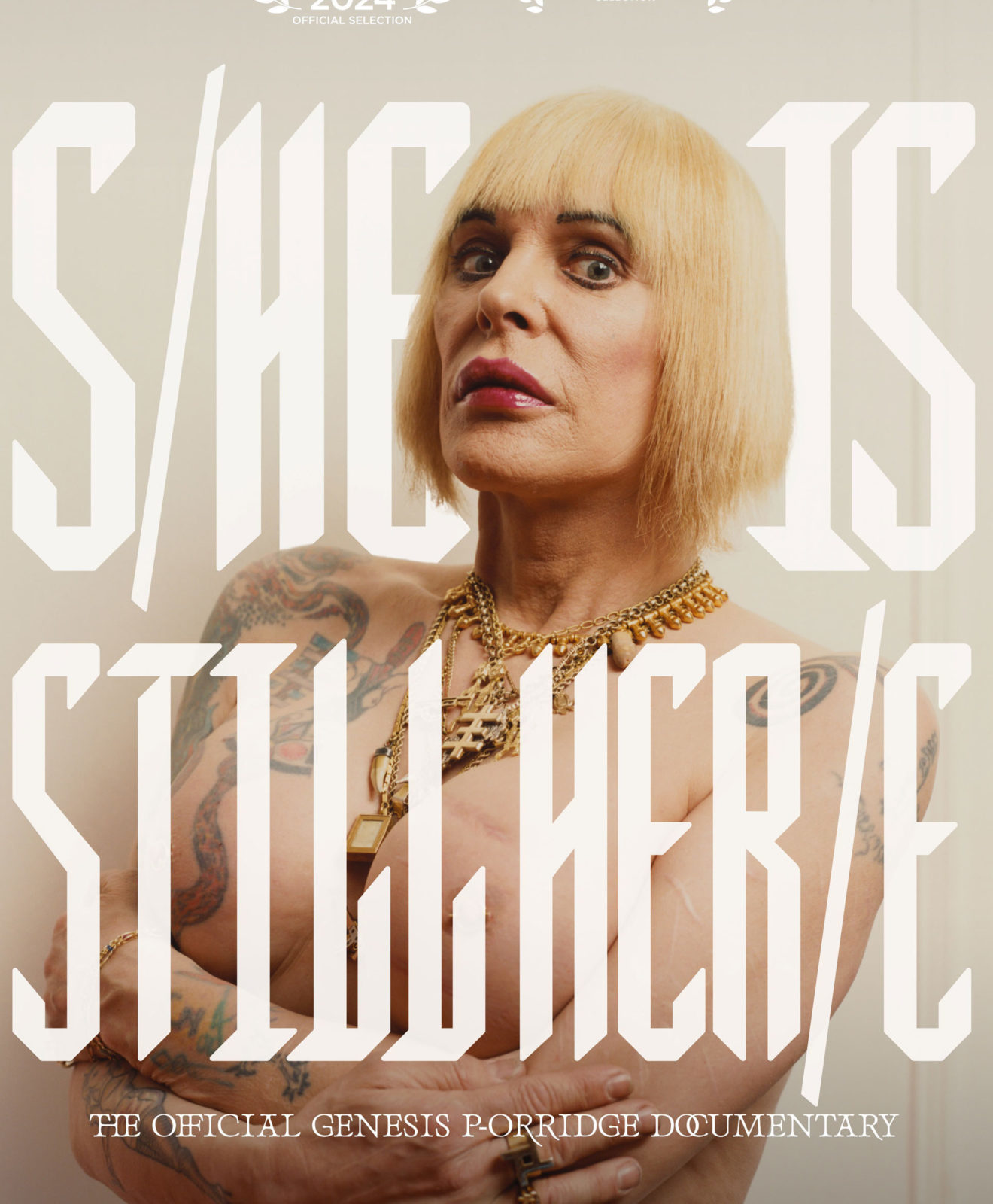 S/HE IS STILL HER/E : THE OFFICIAL GENESIS P-ORRIDGE DOCUMENTARY
Mardi 11 Novembre - 21h50 - Théâtre Molière